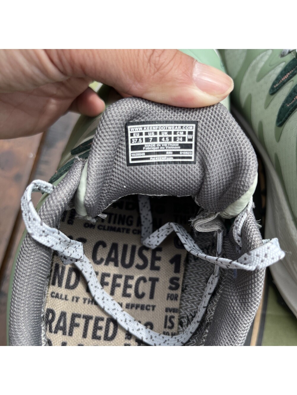 New! KEEN Women's Zionic WP Hiking Shoes Size 7 Desert Sage/Ember Glow $159 MSRP - Picture 7 of 10